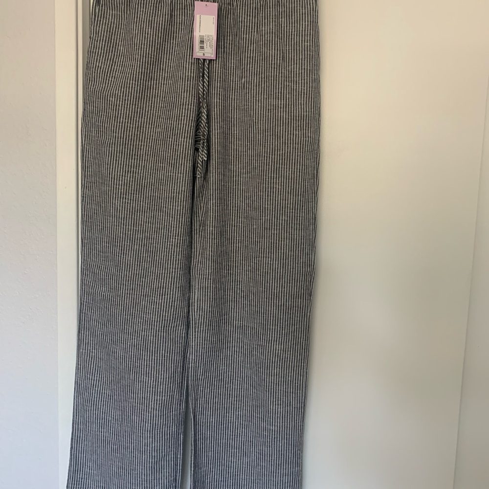 Black and White Wide Leg Pants